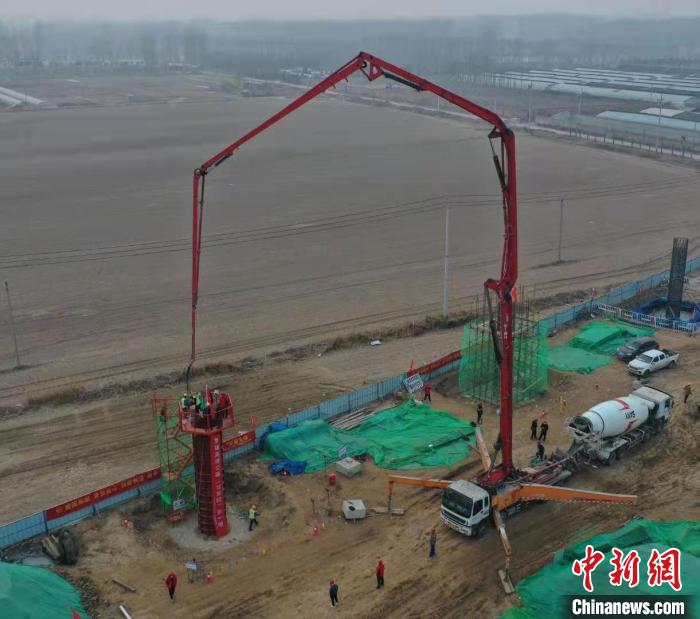 建设工地现场。中铁北京工程局天津公司供图