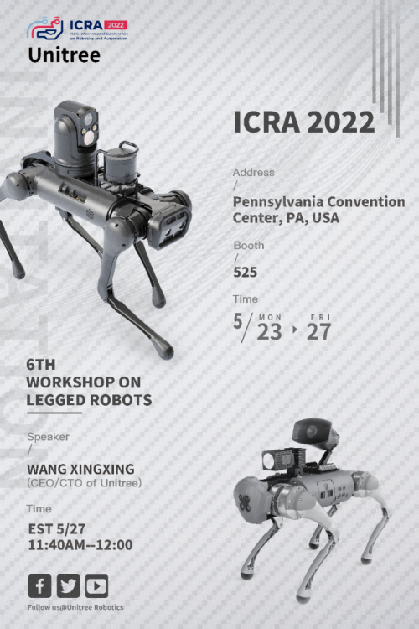 国际顶级机器人盛会ICRA 2022， Unitree宇树大放异彩