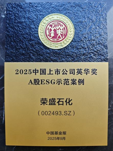 2025中国上市公司英华奖揭晓 荣盛石化