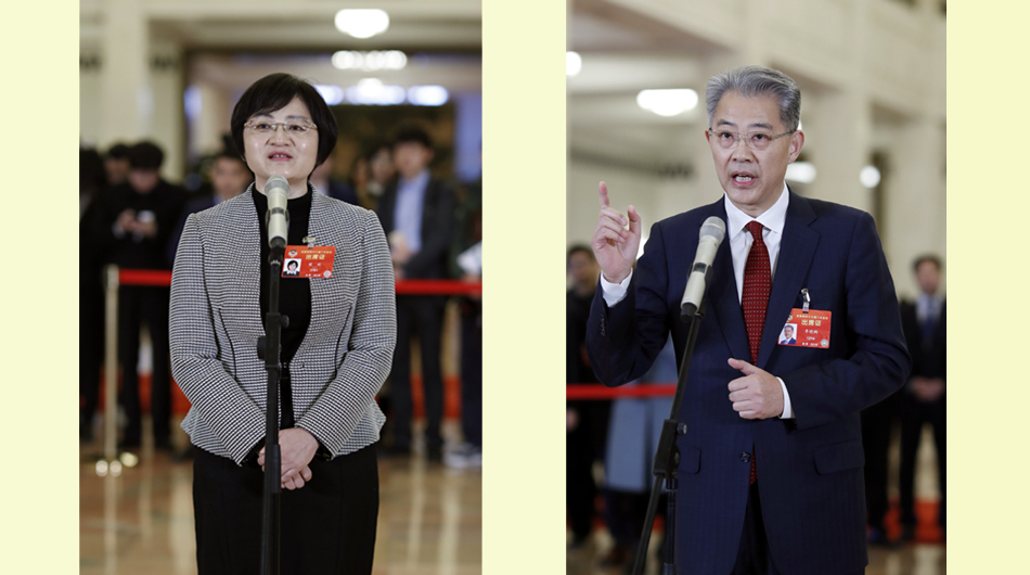 政协委员热心互动畅谈扶贫和环保攻坚