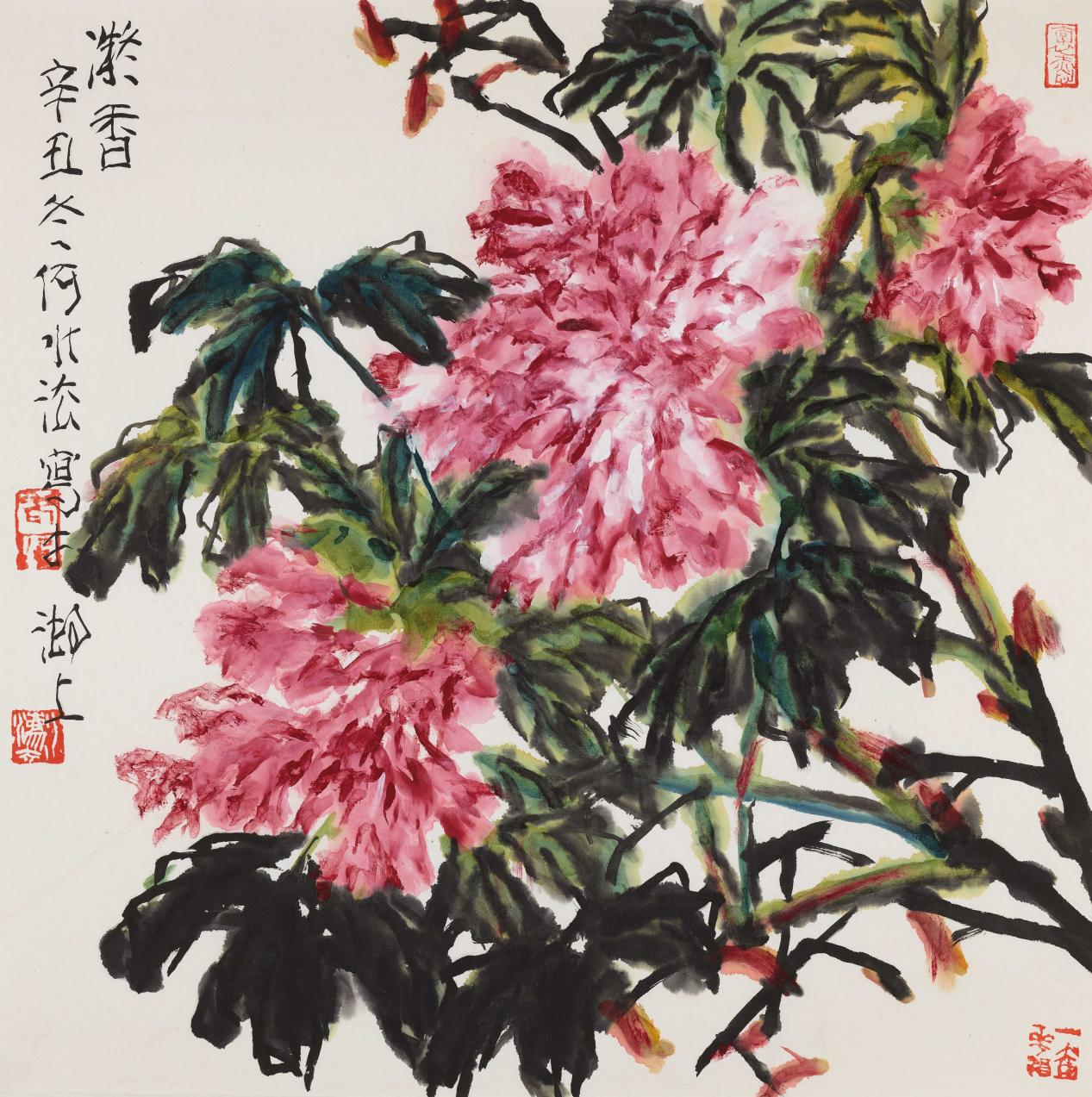 何水法花鸟画新作亮相北京正山堂书画院